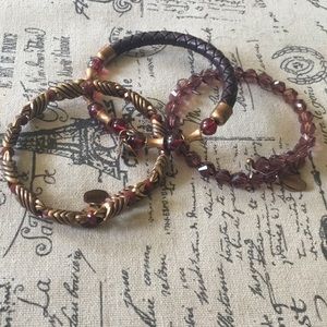 Alex and Ani beaded bangles